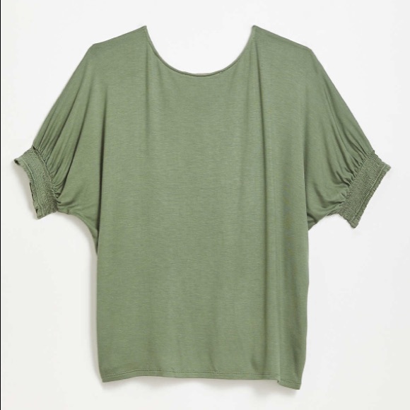 LOFT Smocked Cuff Tee - Picture 4 of 8